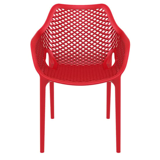 Aultos Outdoor Stacking Armchair In Red_2