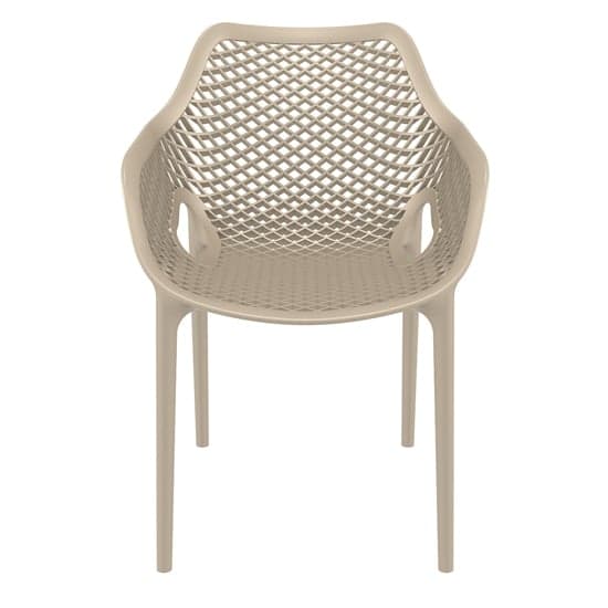 Aultos Outdoor Stacking Armchair In Taupe_2