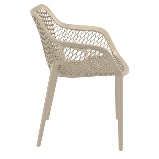 Aultos Outdoor Stacking Armchair In Taupe_3