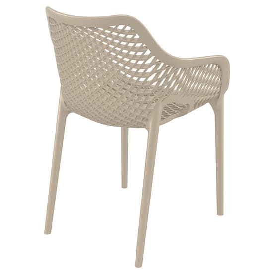 Aultos Outdoor Stacking Armchair In Taupe_4