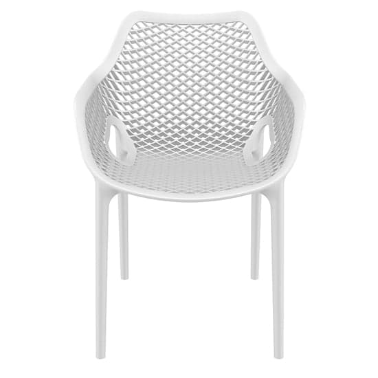 Aultos Outdoor Stacking Armchair In White_2
