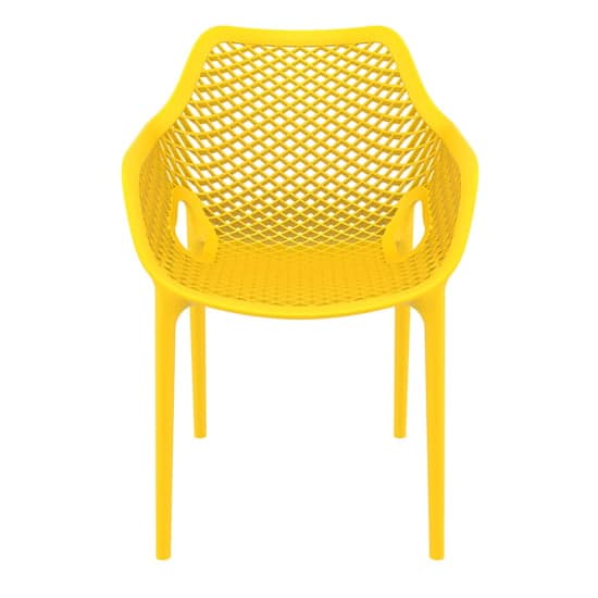 Aultos Outdoor Stacking Armchair In Yellow_2