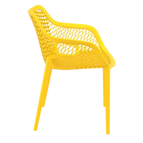 Aultos Outdoor Stacking Armchair In Yellow_3