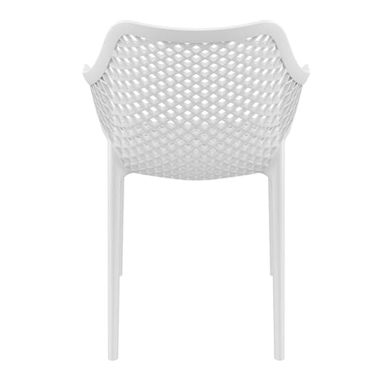 Aultos Outdoor White Stacking Armchairs In Pair_6