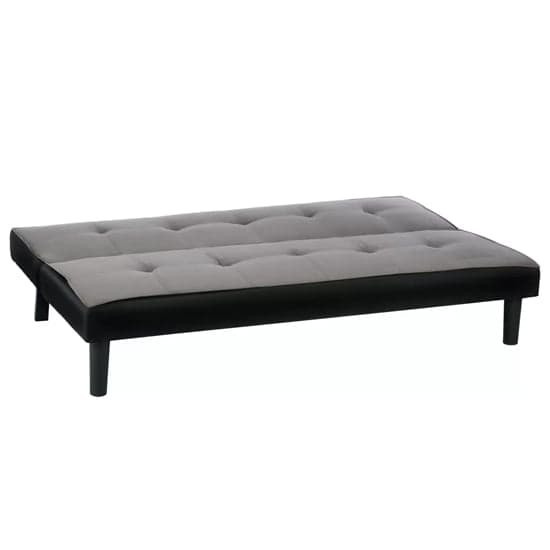 Aurorae Velvet Fabric Sofa Bed In Grey_4