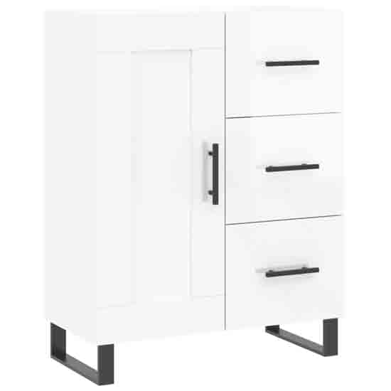 Avalon High Gloss Sideboard With 1 Door 3 Drawers In White_2