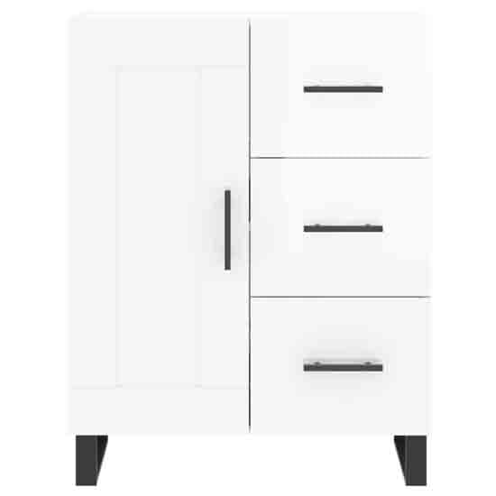 Avalon High Gloss Sideboard With 1 Door 3 Drawers In White_4