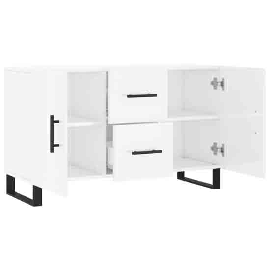Avalon High Gloss Sideboard With 2 Doors 2 Drawers In White_3
