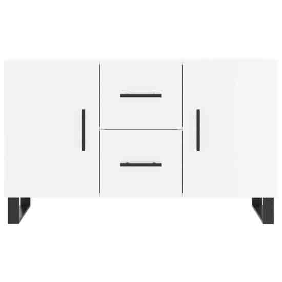 Avalon High Gloss Sideboard With 2 Doors 2 Drawers In White_4