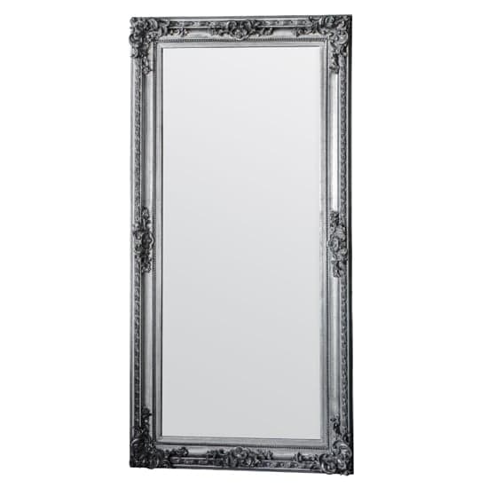 Avalon Wooden Leaner Floor Mirror In Silver_1