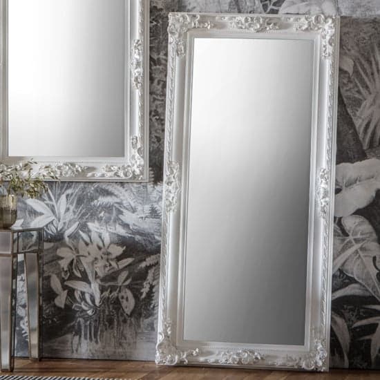 Avalon Wooden Leaner Floor Mirror In White_2