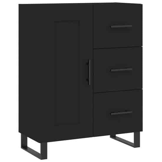 Avalon Wooden Sideboard With 1 Door 3 Drawers In Black_2