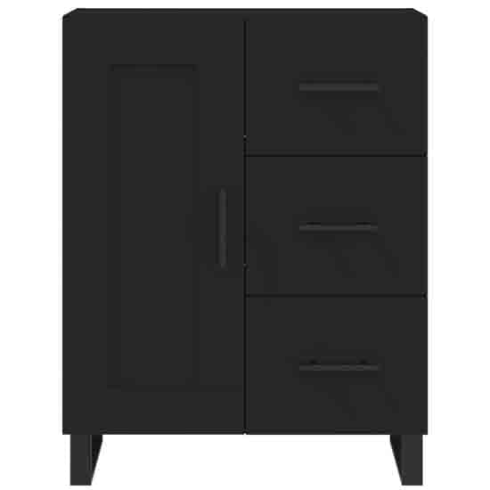 Avalon Wooden Sideboard With 1 Door 3 Drawers In Black_4