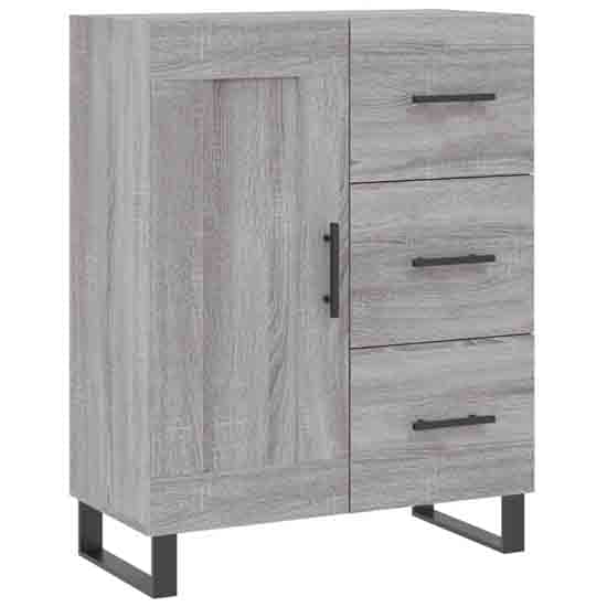Avalon Wooden Sideboard With 1 Door 3 Drawers In Grey Sonoma_2