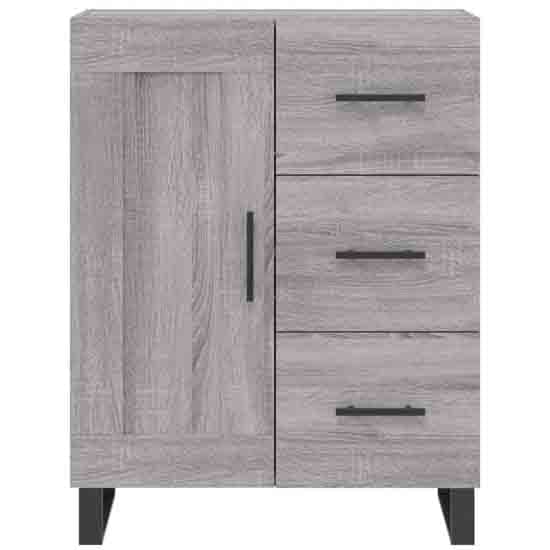 Avalon Wooden Sideboard With 1 Door 3 Drawers In Grey Sonoma_4