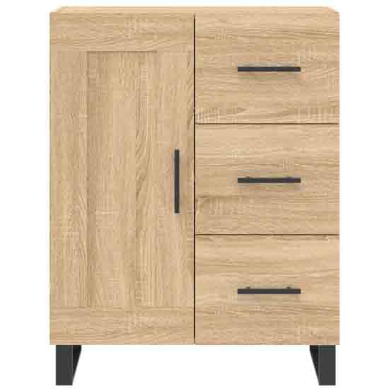 Avalon Wooden Sideboard With 1 Door 3 Drawers In Sonoma Oak_4