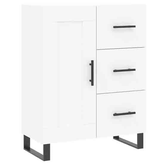 Avalon Wooden Sideboard With 1 Door 3 Drawers In White_2