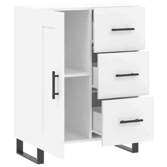Avalon Wooden Sideboard With 1 Door 3 Drawers In White_3