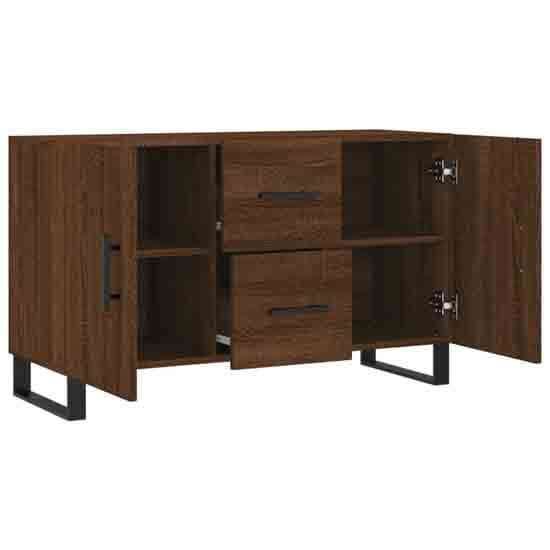 Avalon Wooden Sideboard With 2 Doors 2 Drawers In Brown Oak_3