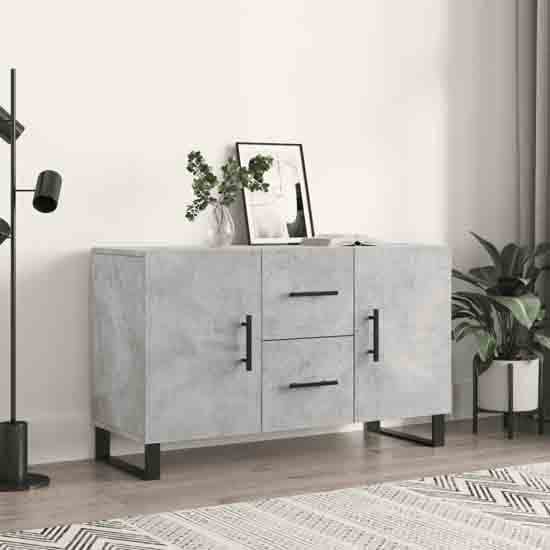Avalon Wooden Sideboard With 2 Doors 2 Drawers In Concrete Grey_1