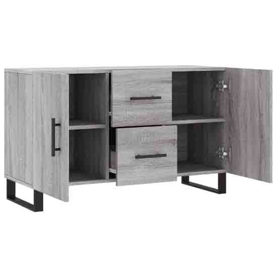 Avalon Wooden Sideboard With 2 Doors 2 Drawers In Grey Sonoma_3