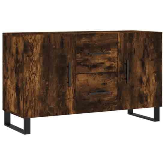 Avalon Wooden Sideboard With 2 Doors 2 Drawers In Smoked Oak_2