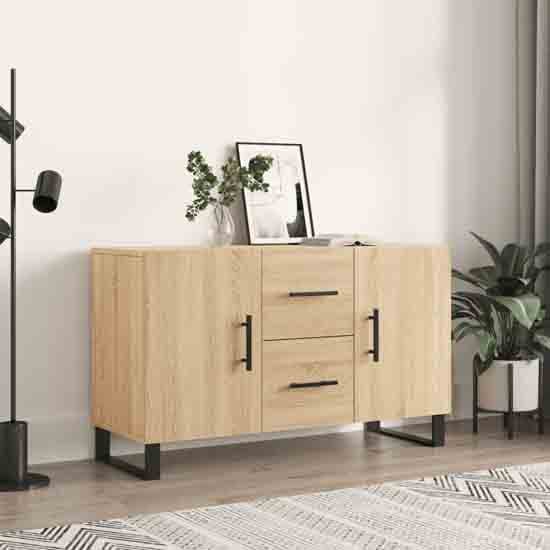 Avalon Wooden Sideboard With 2 Doors 2 Drawers In Sonoma Oak_1