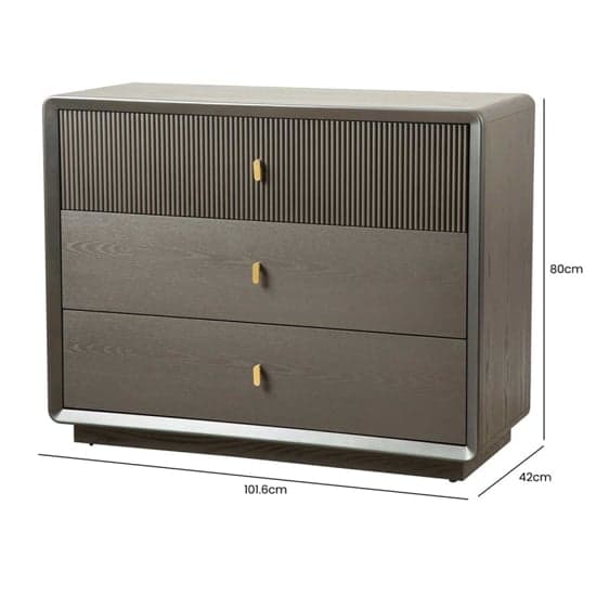 Aveiro Wooden Chest Of 3 Drawers In Smoked Grey Elm_6