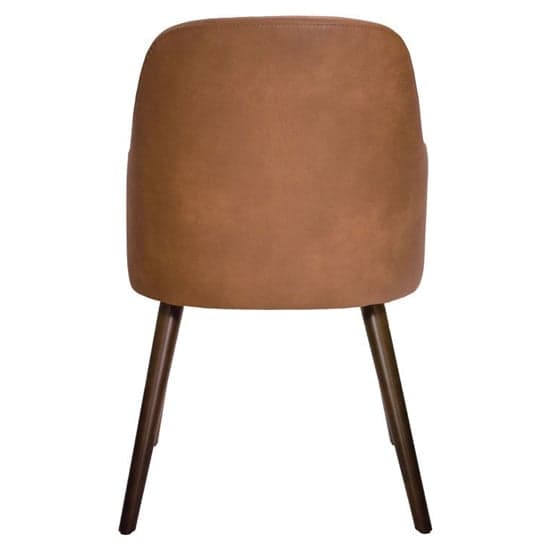 Avelay Faux Leather Armchair In Vintage Cognac_3