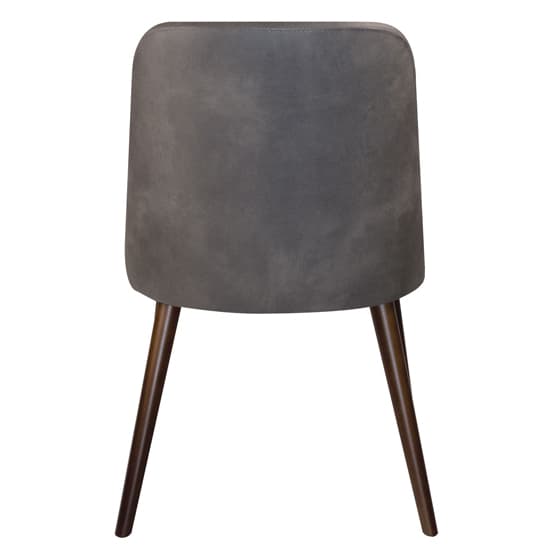 Avelay Faux Leather Dining Chair In Vintage Steel Grey_3