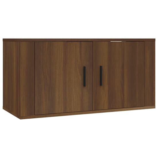 Avery Wooden Entertainment Unit Wall Hung In Brown Oak_4