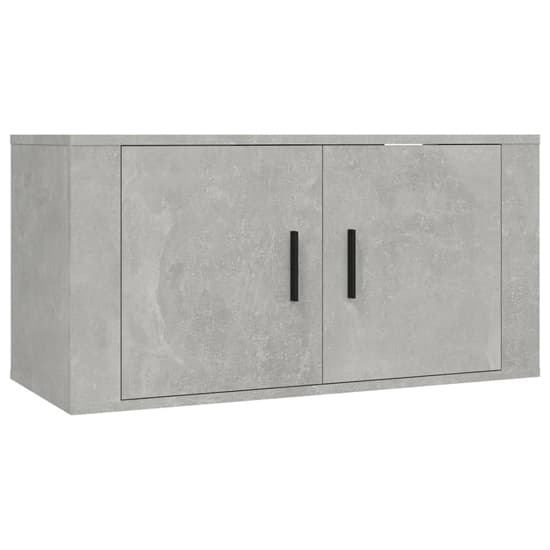 Avery Wooden Entertainment Unit Wall Hung In Concrete Effect_4