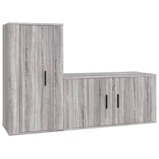 Avery Wooden Entertainment Unit Wall Hung In Grey Sonoma Oak_2