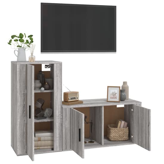 Avery Wooden Entertainment Unit Wall Hung In Grey Sonoma Oak_3