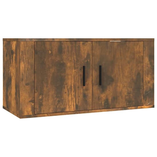 Avery Wooden Entertainment Unit Wall Hung In Smoked Oak_4