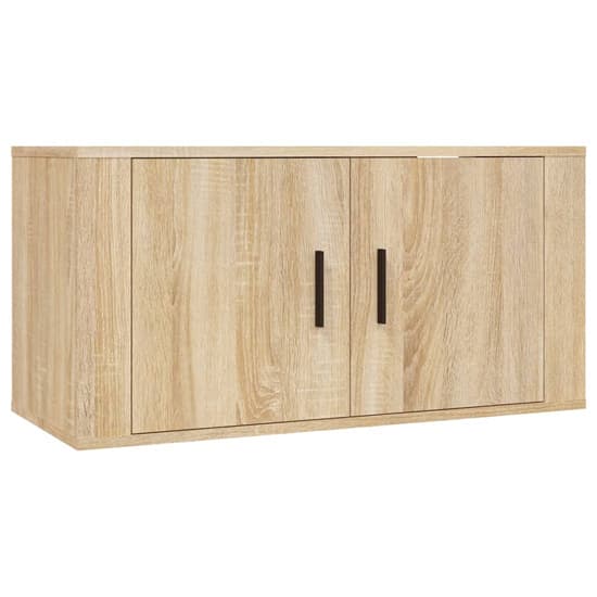 Avery Wooden Entertainment Unit Wall Hung In Sonoma Oak_4