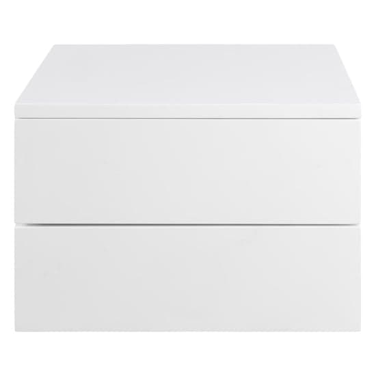 Aviana Wall Hung Wooden Bedside Cabinet With 2 Drawers In White_4