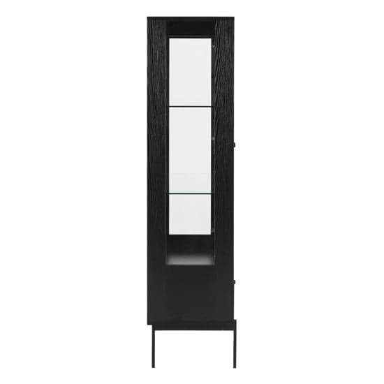 Avila Wooden Display Cabinet With 2 Doors In Ash Black_5