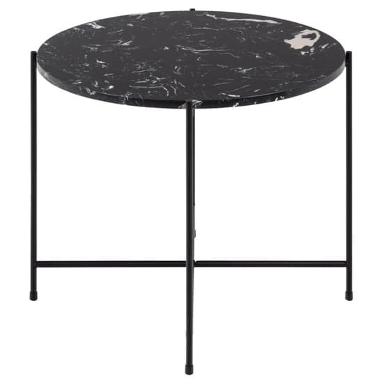 Avilla Marble Stone Side Table Large In Black_2