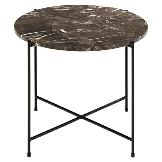 Avilla Marble Stone Side Table Large In Brown Emperador_2