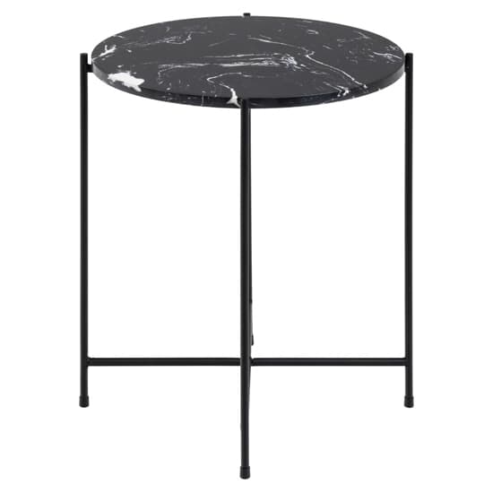 Avilla Marble Stone Side Table Small In Black_2