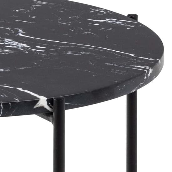 Avilla Marble Stone Side Table Small In Black_4