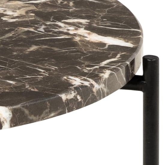 Avilla Marble Stone Side Table Small In Brown Emperador_5