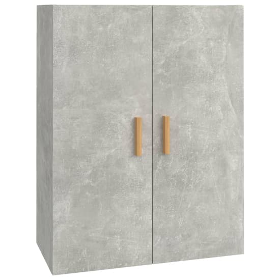 Avon Wooden Wall Storage Cabinet With 2 Door In Concrete Effect_2