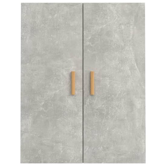 Avon Wooden Wall Storage Cabinet With 2 Door In Concrete Effect_3