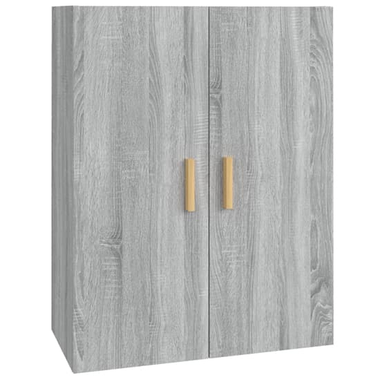 Avon Wooden Wall Storage Cabinet With 2 Door In Grey Sonoma Oak_2