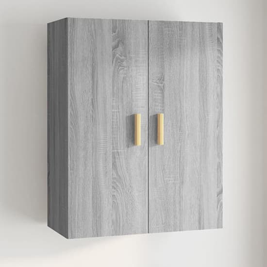 Avon Wooden Wall Storage Cabinet With 2 Door In Grey Sonoma Oak_1