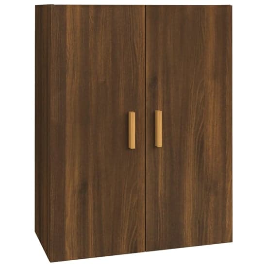 Avon Wooden Wall Storage Cabinet With 2 Doors In Brown Oak_2