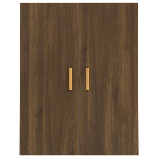 Avon Wooden Wall Storage Cabinet With 2 Doors In Brown Oak_3