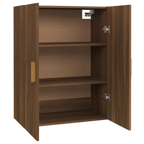 Avon Wooden Wall Storage Cabinet With 2 Doors In Brown Oak_4